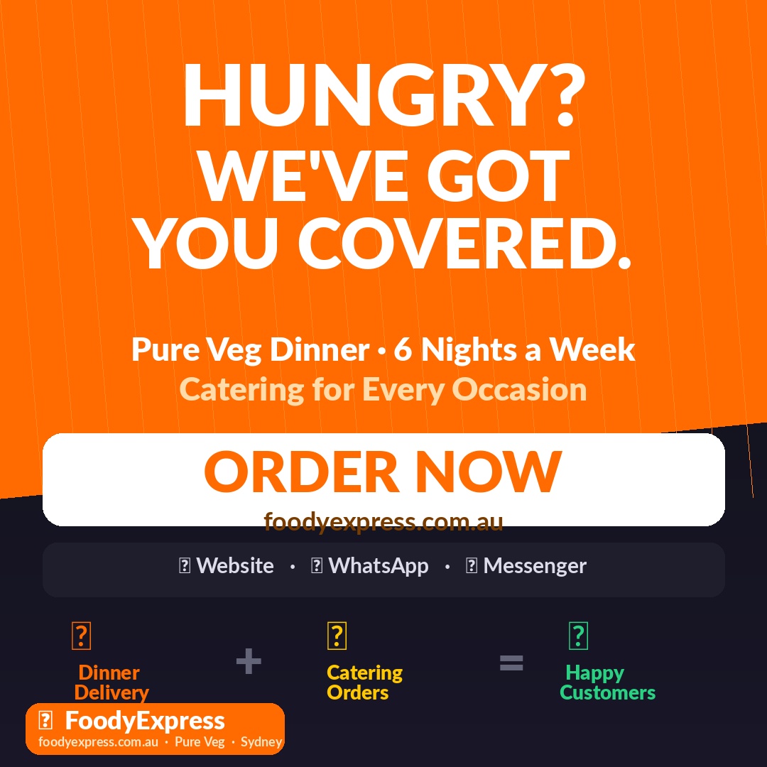 FoodyExpress order now call-to-action social post